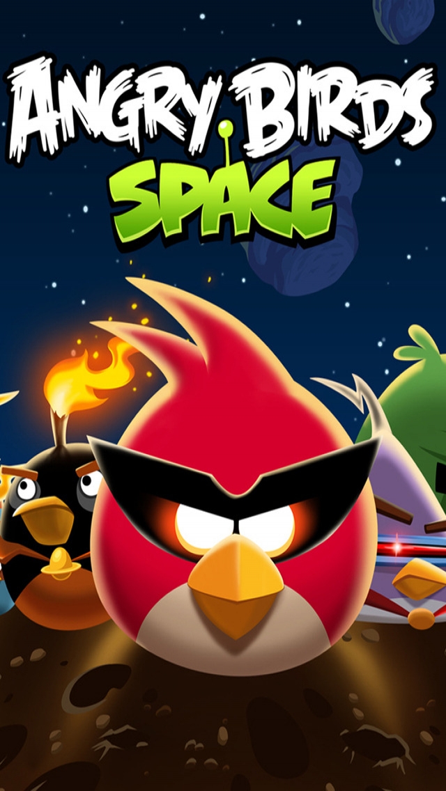 Angry Birds Space All for 640 x 1136 iPhone 5 resolution
