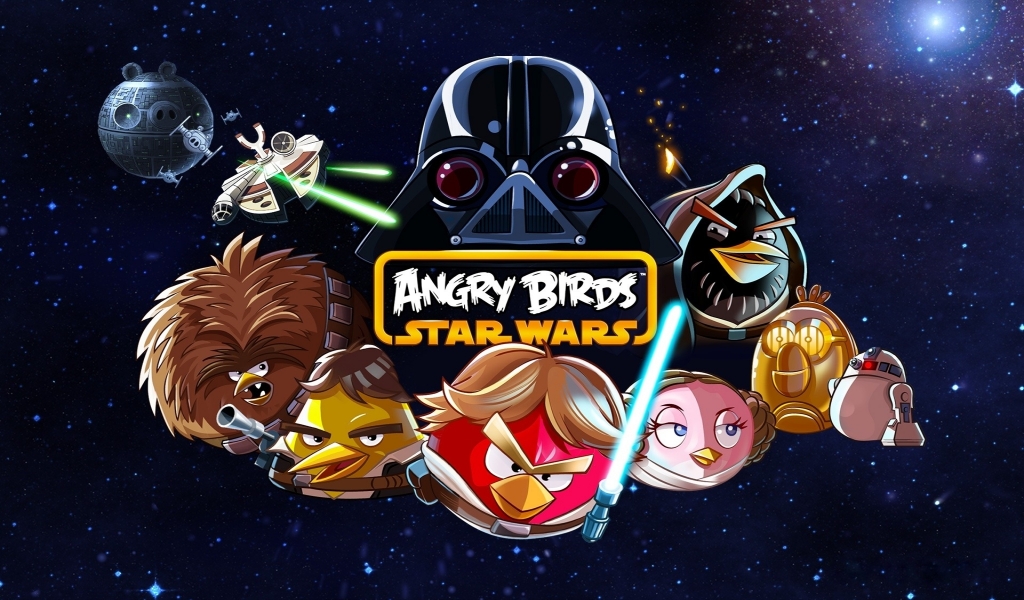 Angry Birds Star Wars for 1024 x 600 widescreen resolution