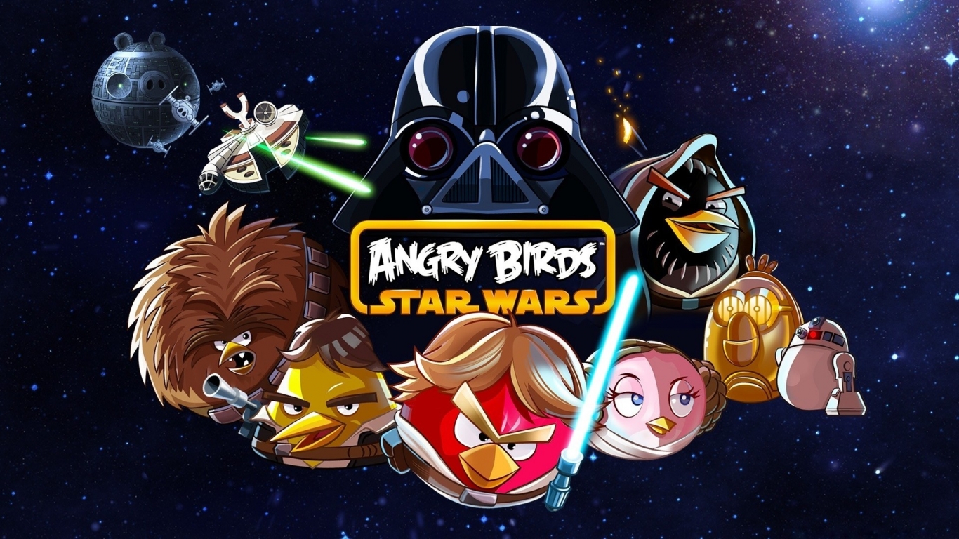 Angry Birds Star Wars for 1366 x 768 HDTV resolution