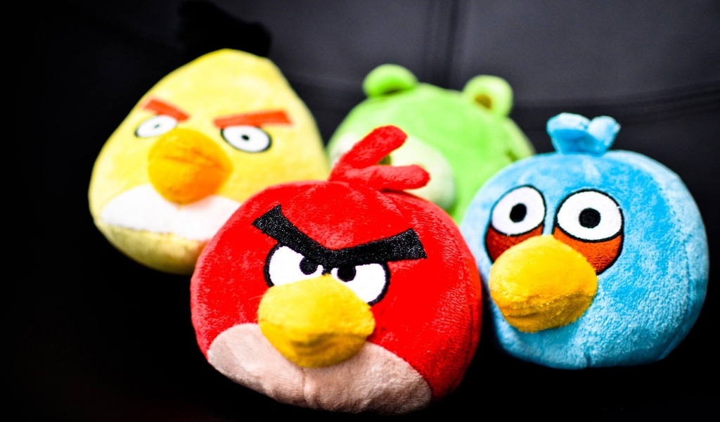 Angry Birds Toys for 1024 x 600 widescreen resolution