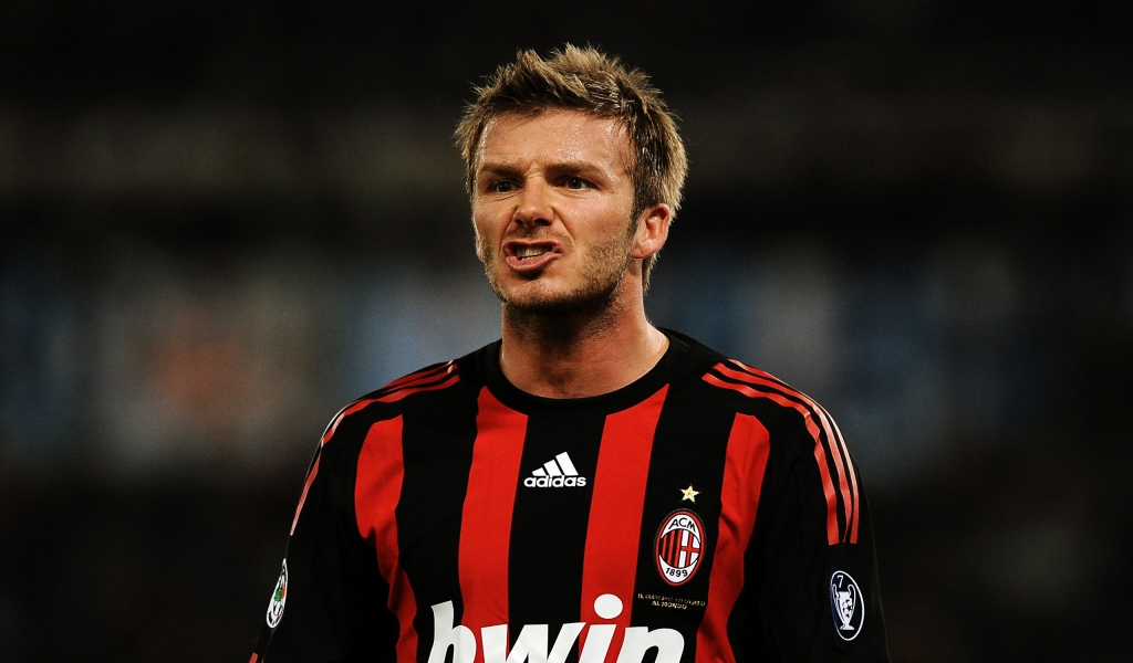 Angry David Beckham for 1024 x 600 widescreen resolution