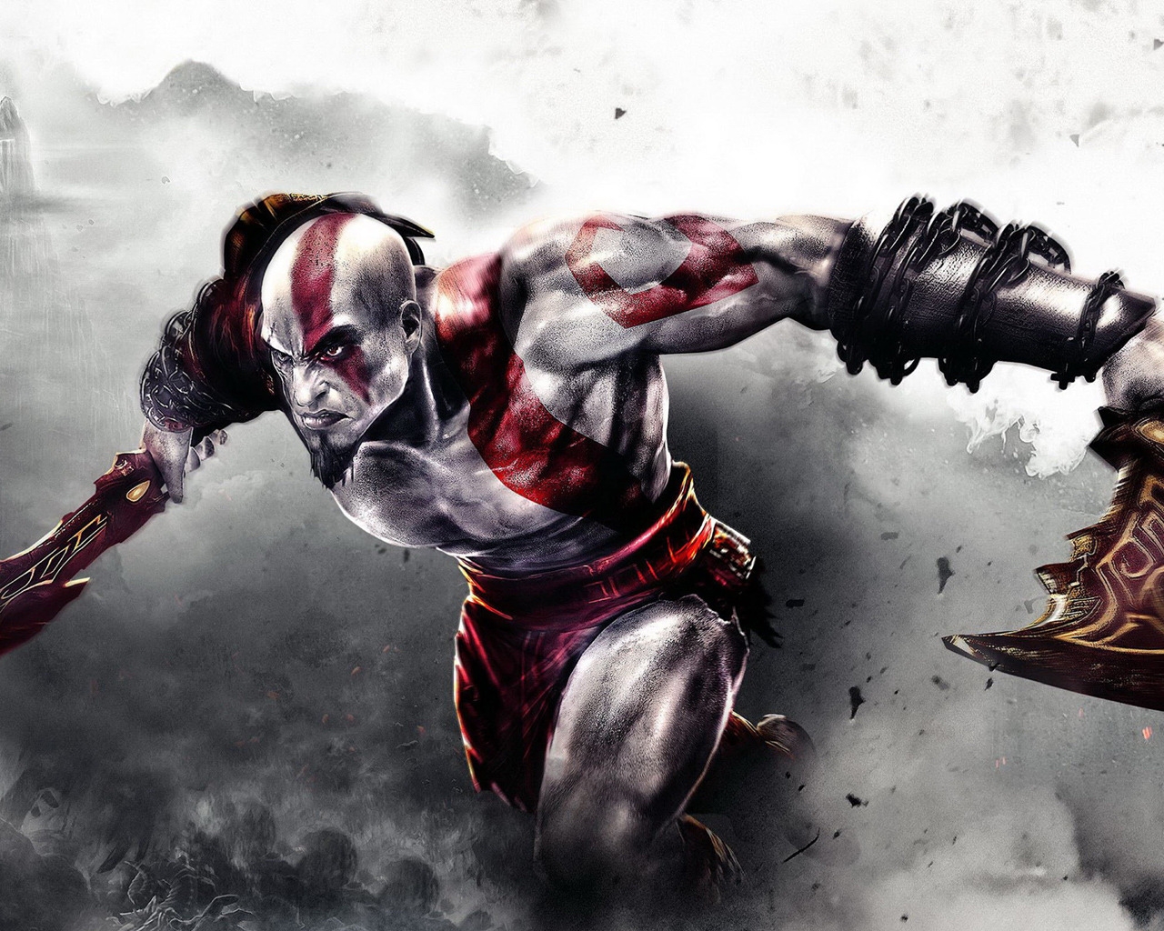 Angry Kratos for 1280 x 1024 resolution