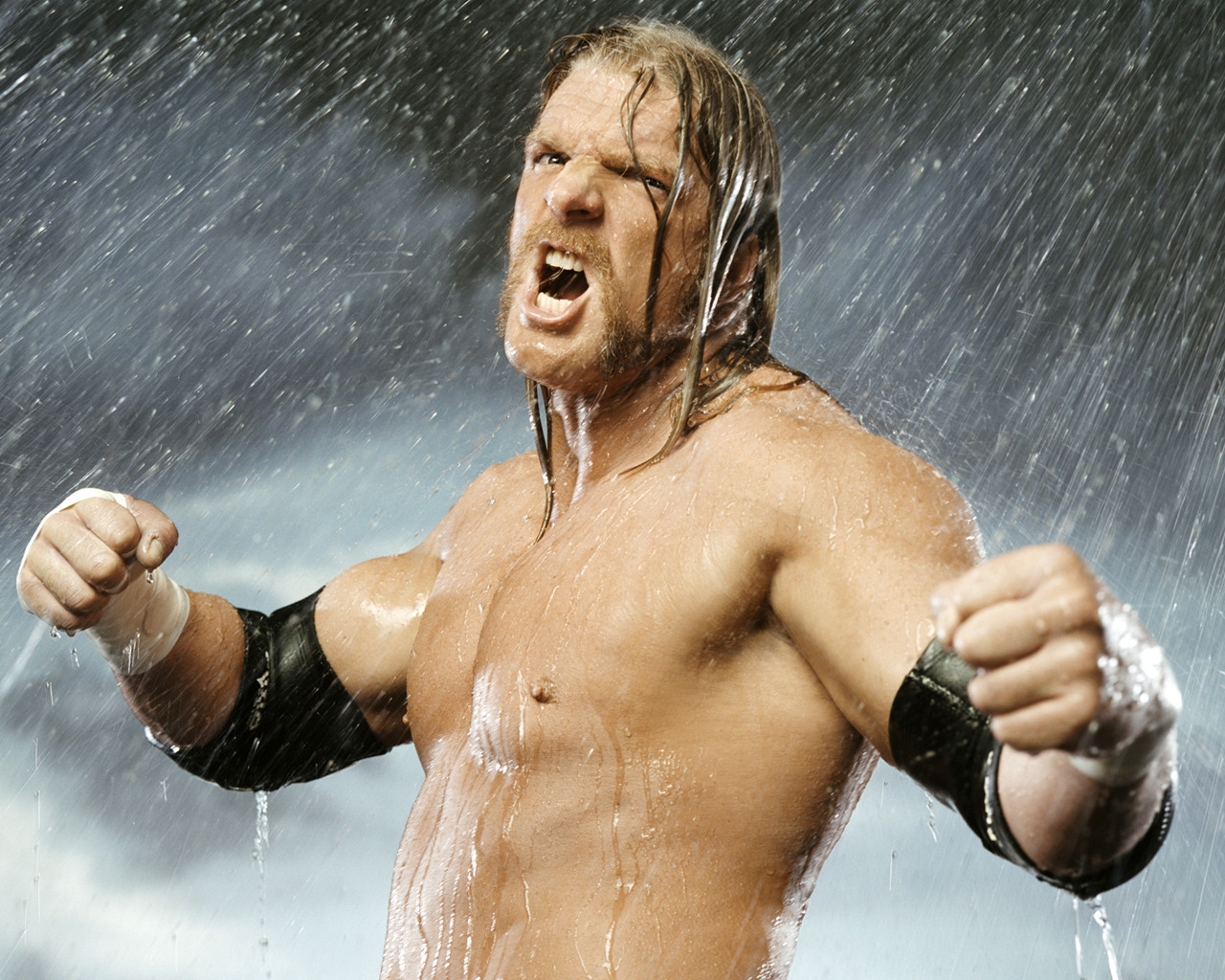 Angry Triple H for 1280 x 1024 resolution