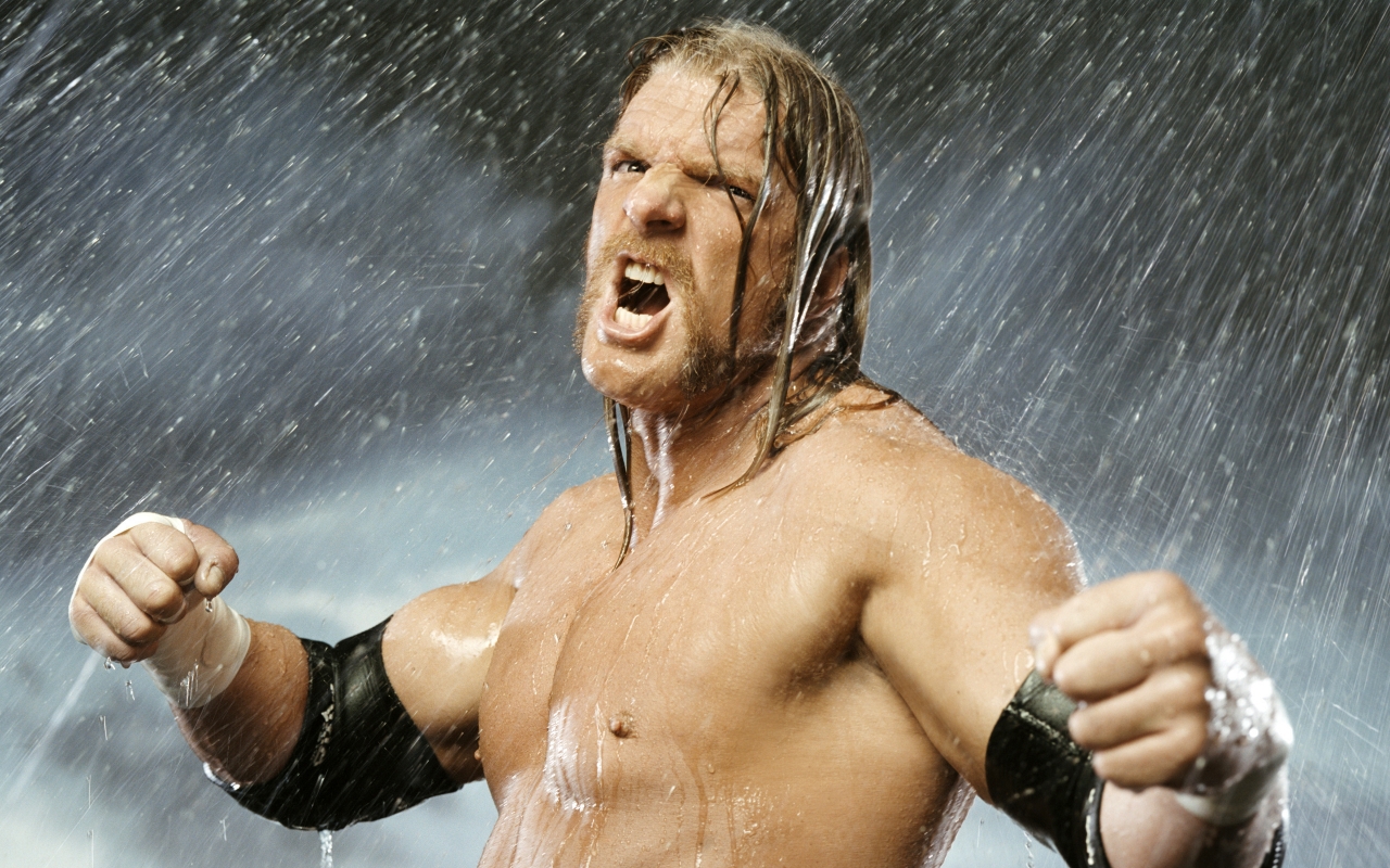Angry Triple H for 1280 x 800 widescreen resolution