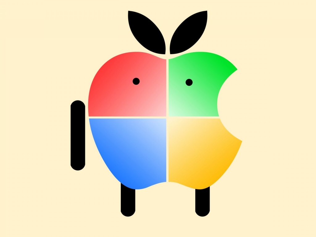 Apple Android Mascot for 1024 x 768 resolution