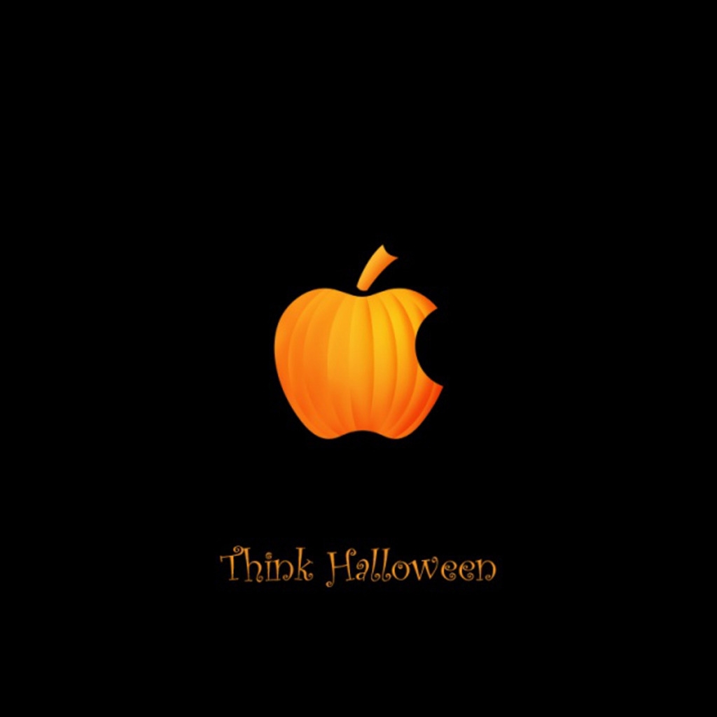 Apple Halloween for 1024 x 1024 iPad resolution