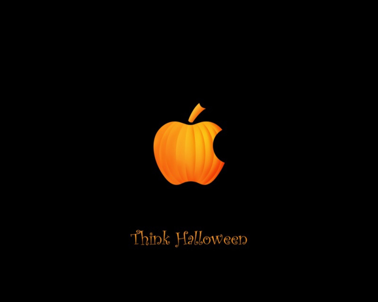 Apple Halloween for 1280 x 1024 resolution