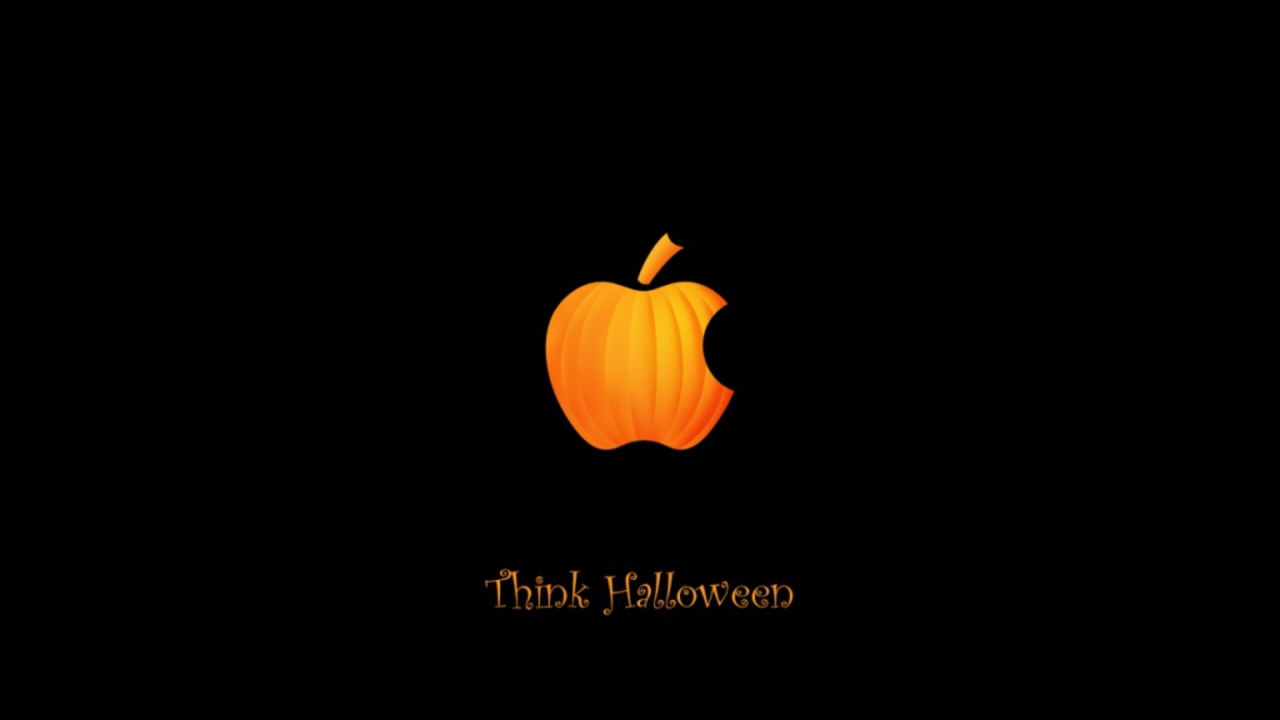 Apple Halloween for 1280 x 720 HDTV 720p resolution