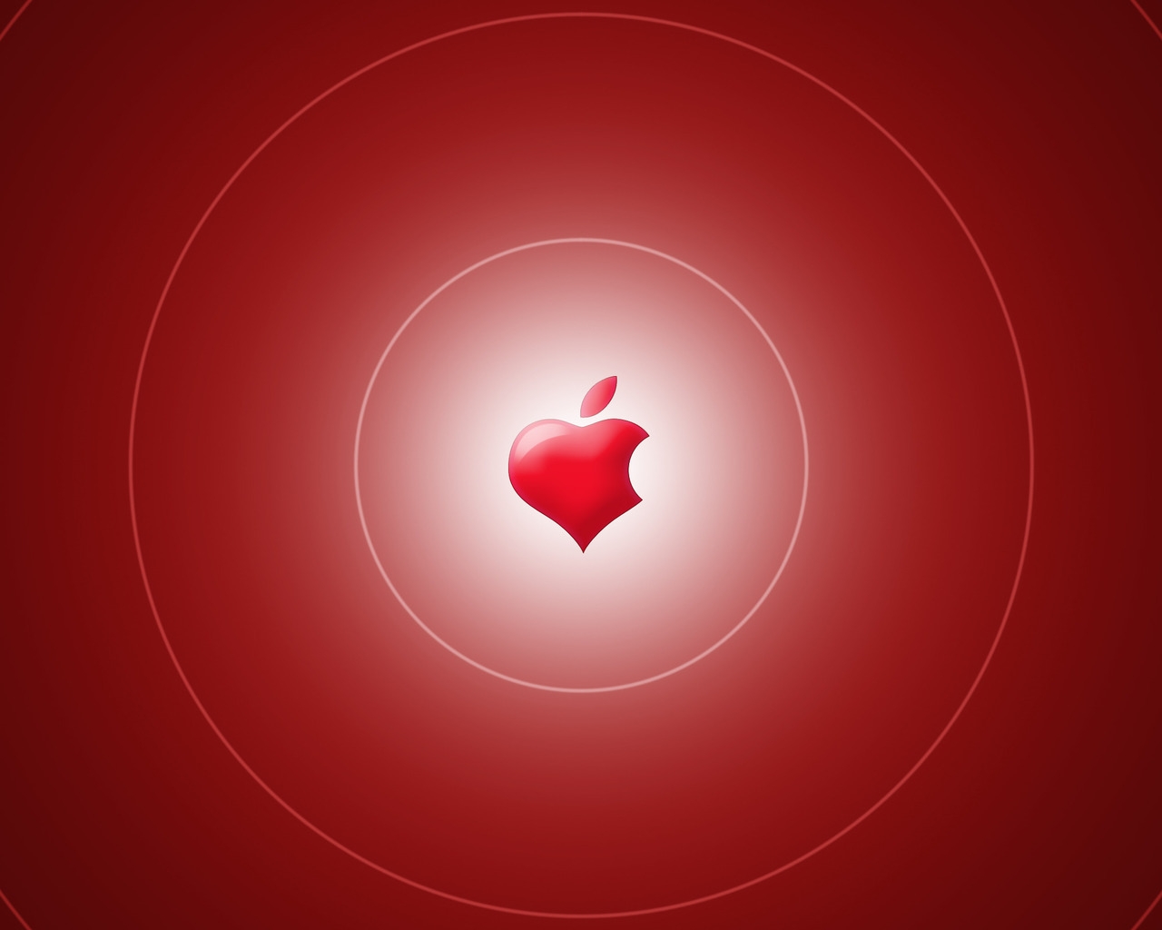 Apple Heart for 1280 x 1024 resolution