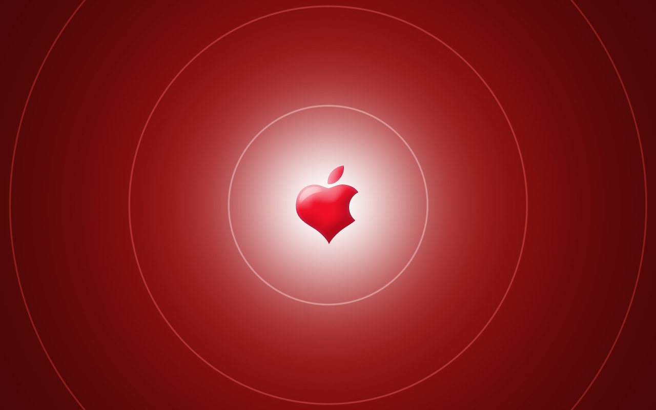 Apple Heart for 1280 x 800 widescreen resolution