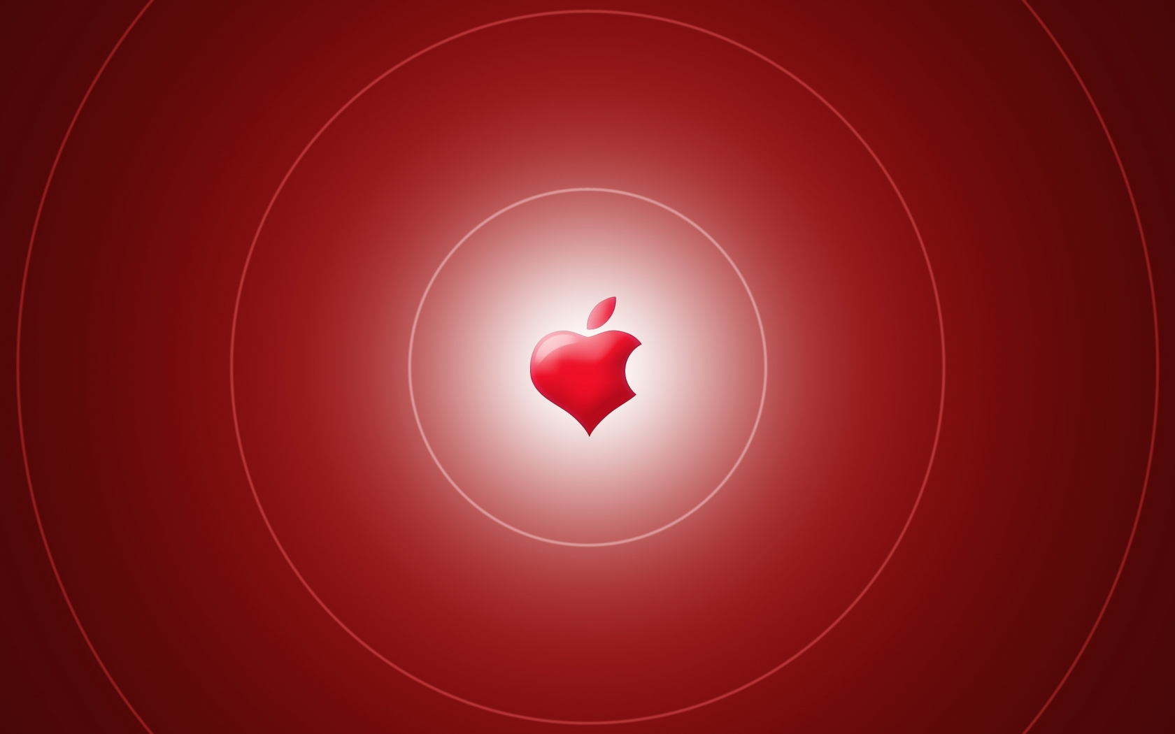 Apple Heart for 1680 x 1050 widescreen resolution