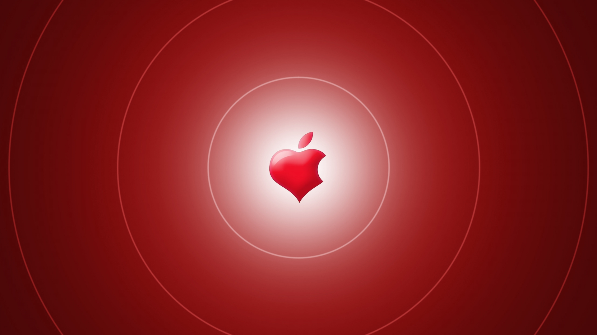 Apple Heart for 1920 x 1080 HDTV 1080p resolution