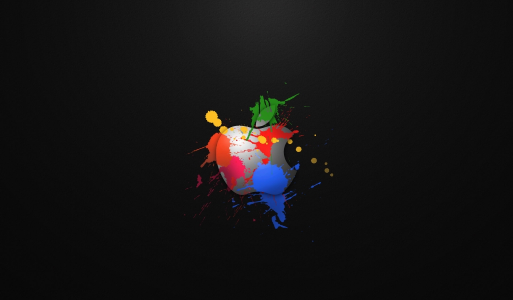 Apple in Colours for 1024 x 600 widescreen resolution