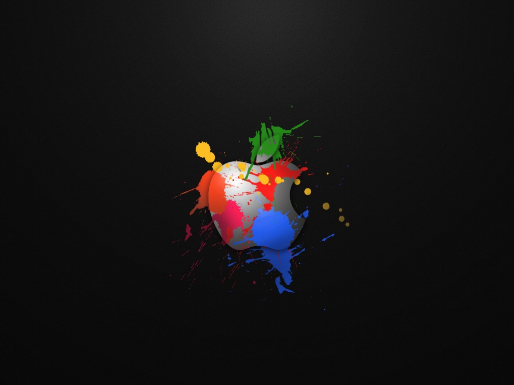 Apple in Colours for 1024 x 768 resolution