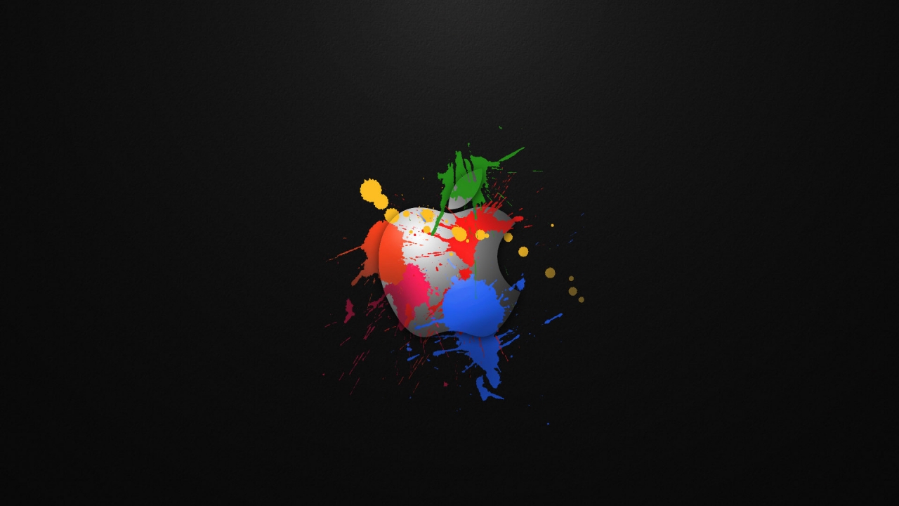 Apple in Colours for 1280 x 720 HDTV 720p resolution