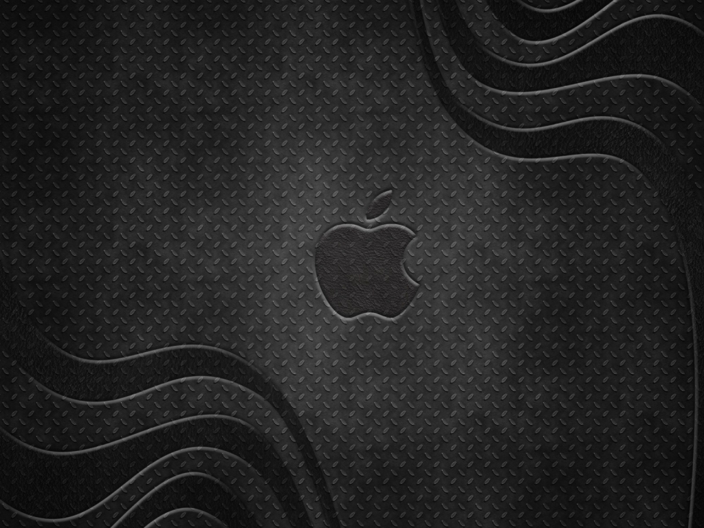 Apple Metal Logo for 1024 x 768 resolution