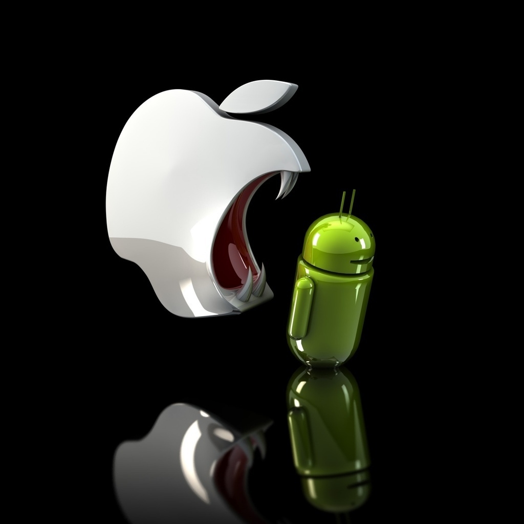 Apple Ready To Eat Android for 1024 x 1024 iPad resolution