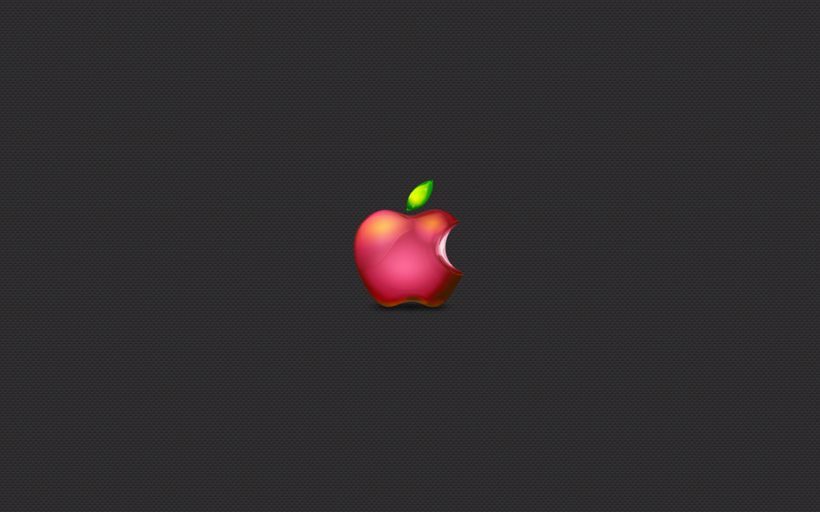 Apple Red Color for 1680 x 1050 widescreen resolution