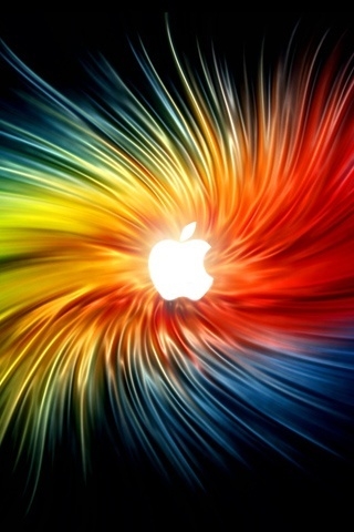 Apple Swirl for 320 x 480 iPhone resolution