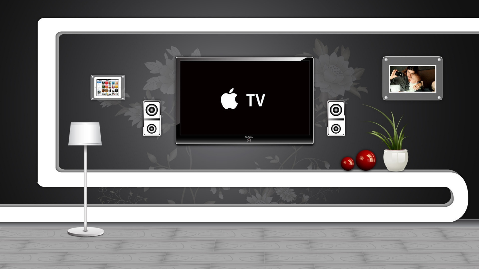 Apple TV for 1536 x 864 HDTV resolution