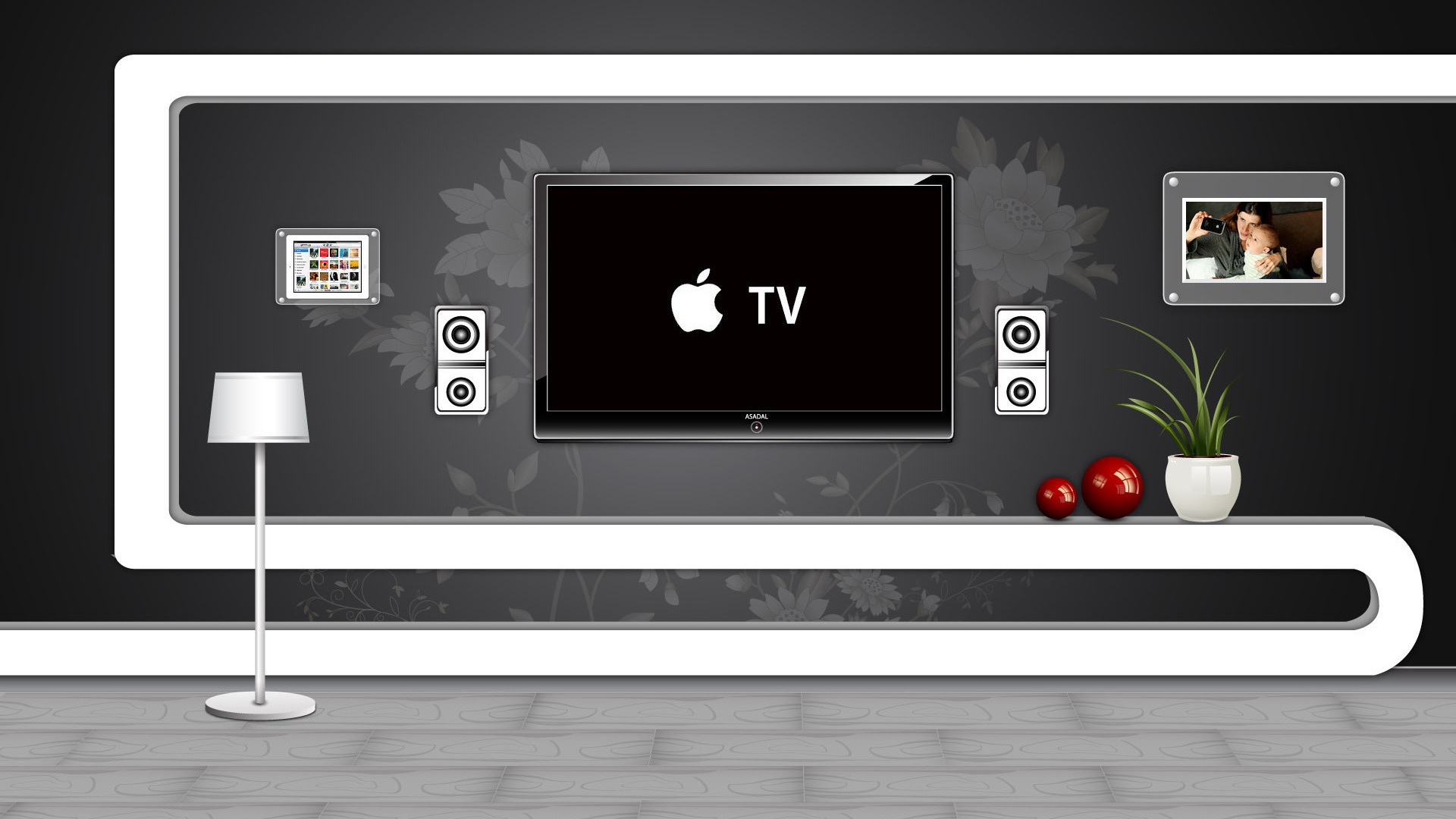 Apple TV for 1920 x 1080 HDTV 1080p resolution