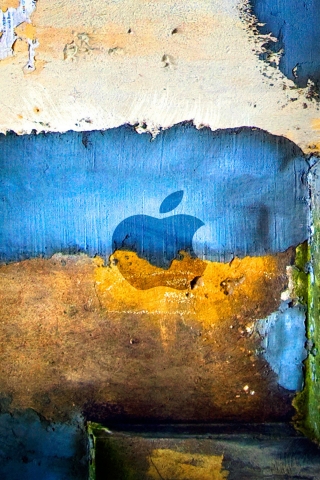 Apple Wall Paint for 320 x 480 iPhone resolution