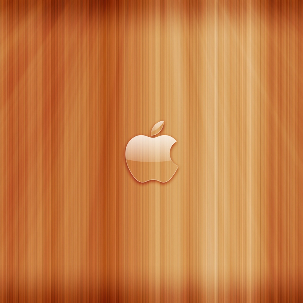 Apple Wood 1024 x 1024 iPad Wallpaper