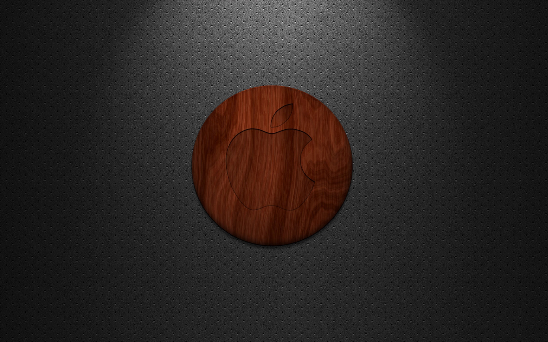 Apple Wood Logo for 1920 x 1200 widescreen resolution