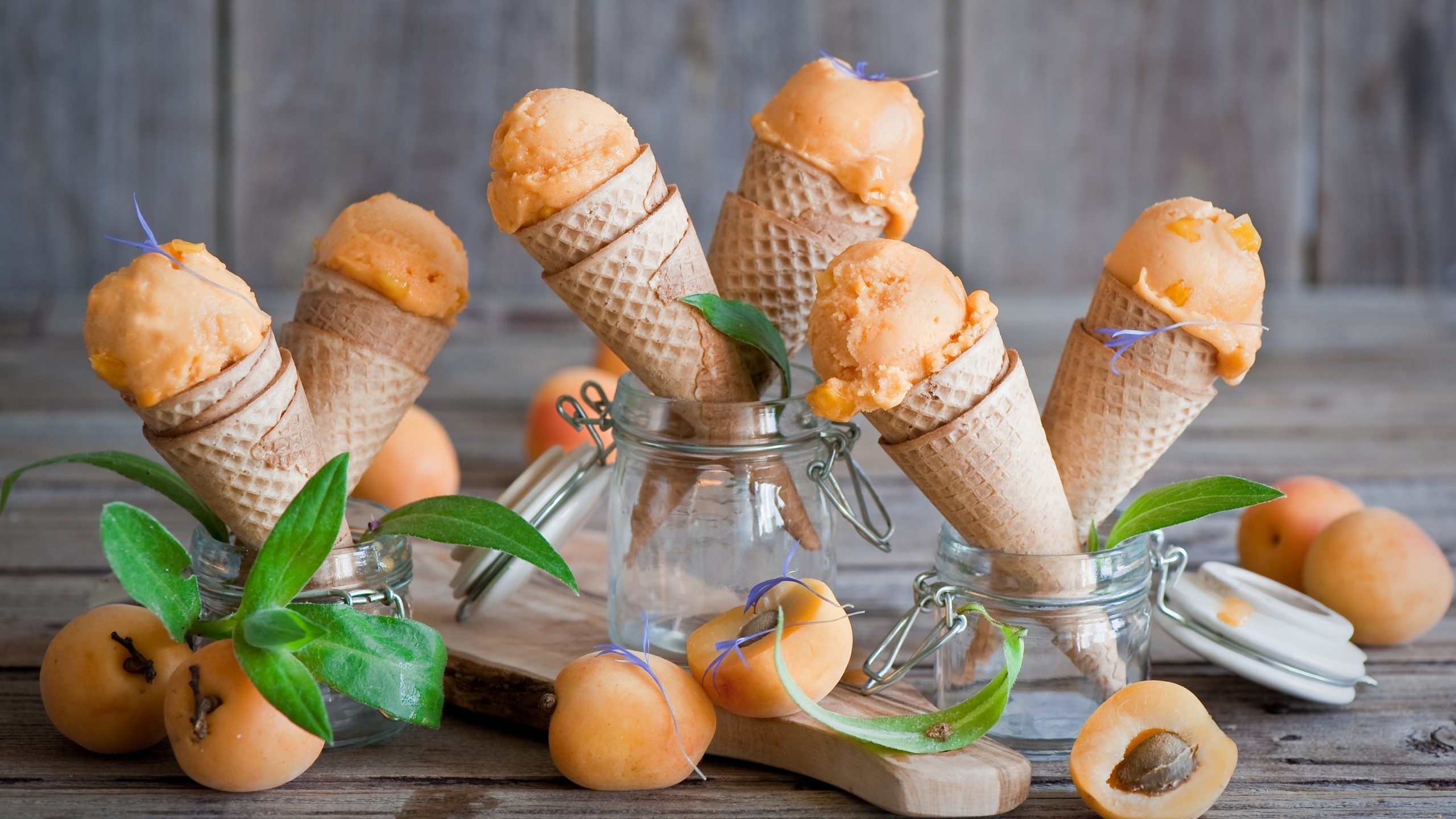 Apricot Ice Cream for 2560x1440 HDTV resolution