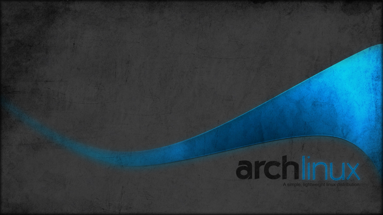 ArchLinux for 1280 x 720 HDTV 720p resolution