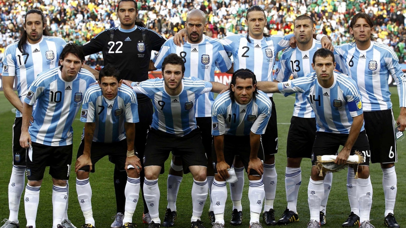 Argentina National Team for 1366 x 768 HDTV resolution
