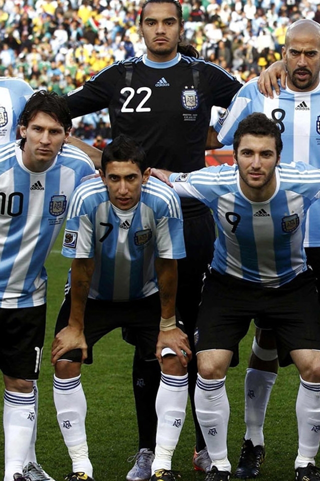 Argentina National Team for 640 x 960 iPhone 4 resolution