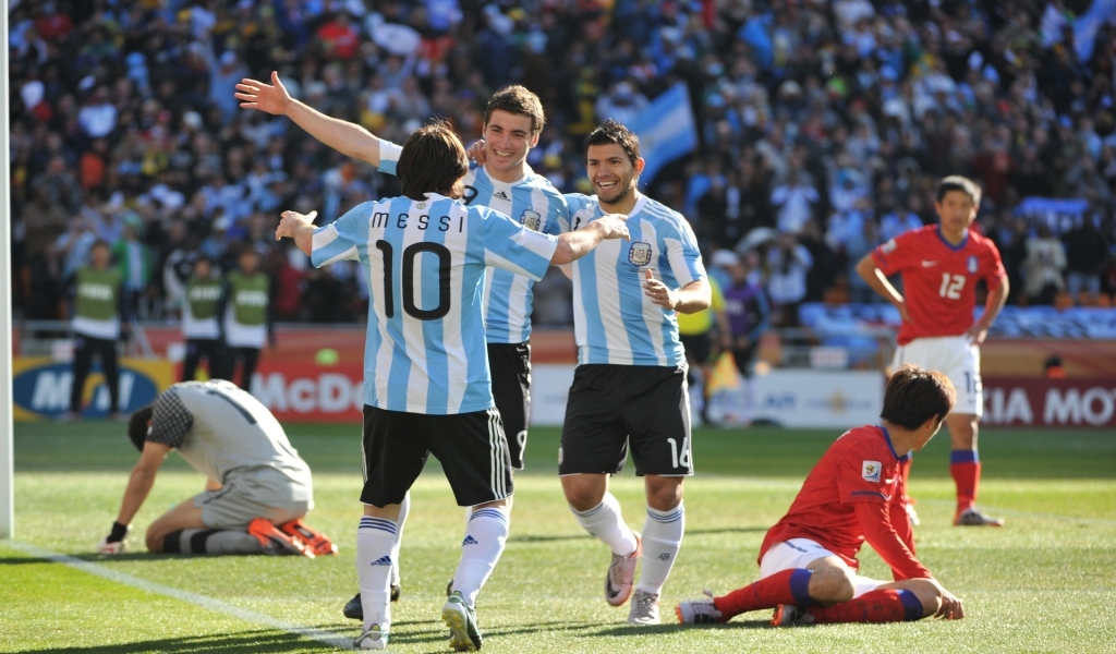 Argentina World Cup for 1024 x 600 widescreen resolution