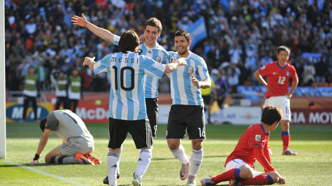 Argentina World Cup for 1366 x 768 HDTV resolution