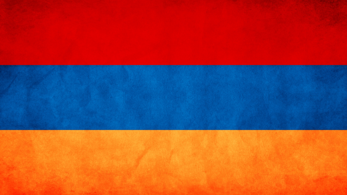 Armenia Flag for 1366 x 768 HDTV resolution