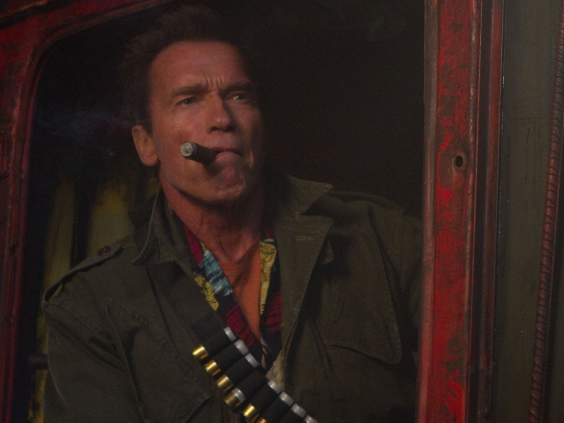 Arnold Schwarzenegger Cigar for 1152 x 864 resolution