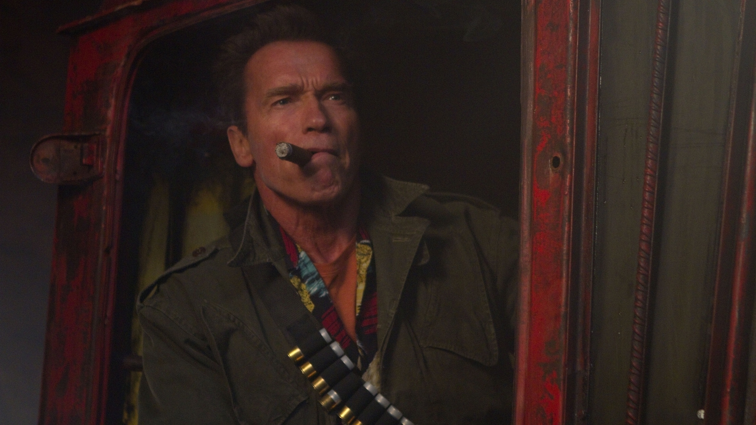 Arnold Schwarzenegger Cigar for 2560x1440 HDTV resolution