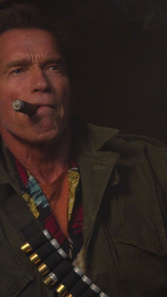 Arnold Schwarzenegger Cigar for 640 x 1136 iPhone 5 resolution
