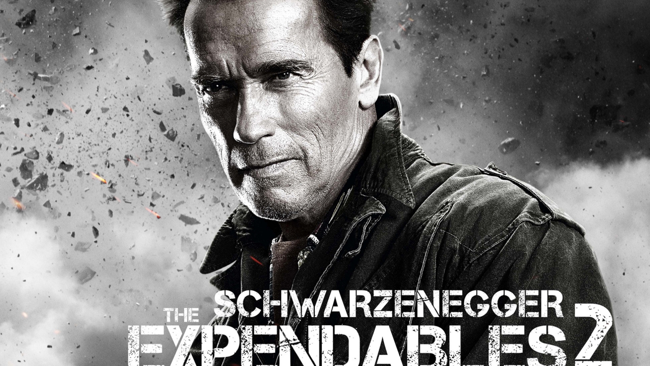 Arnold Schwarzenegger Expendables 2 for 1280 x 720 HDTV 720p resolution