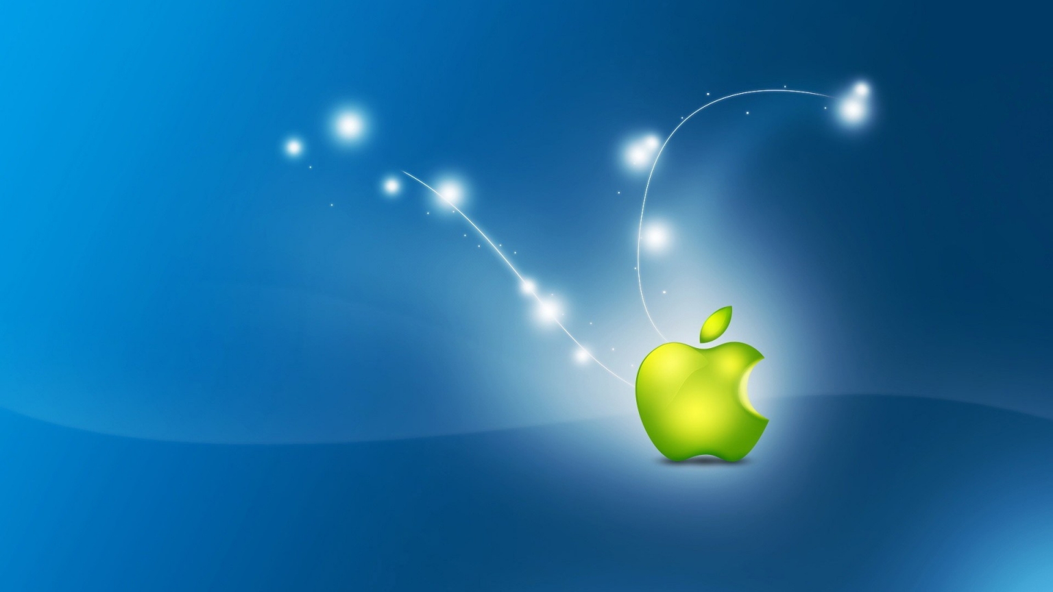 Artistic Apple Logo for 1536 x 864 HDTV resolution