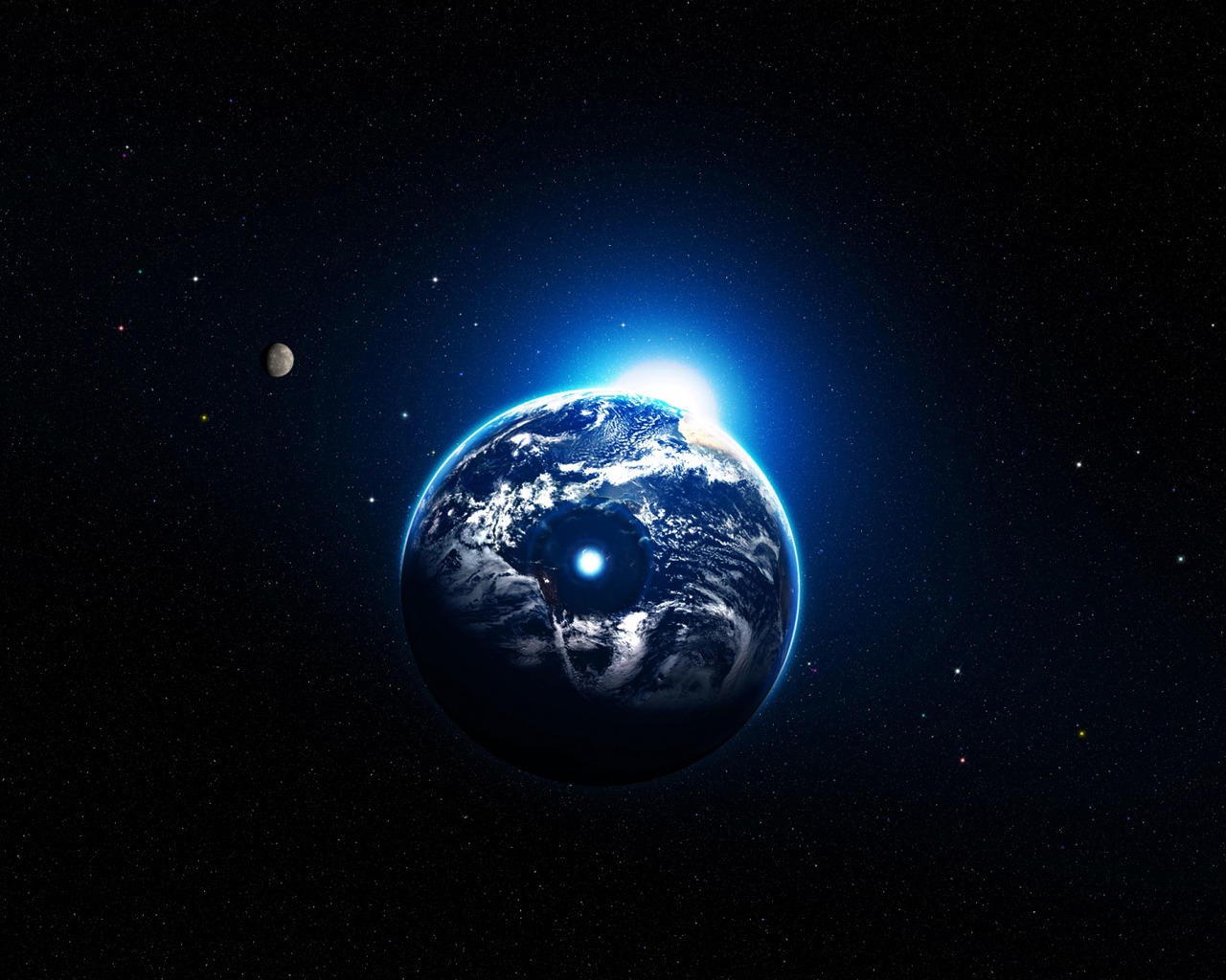 Artistic Earth for 1280 x 1024 resolution