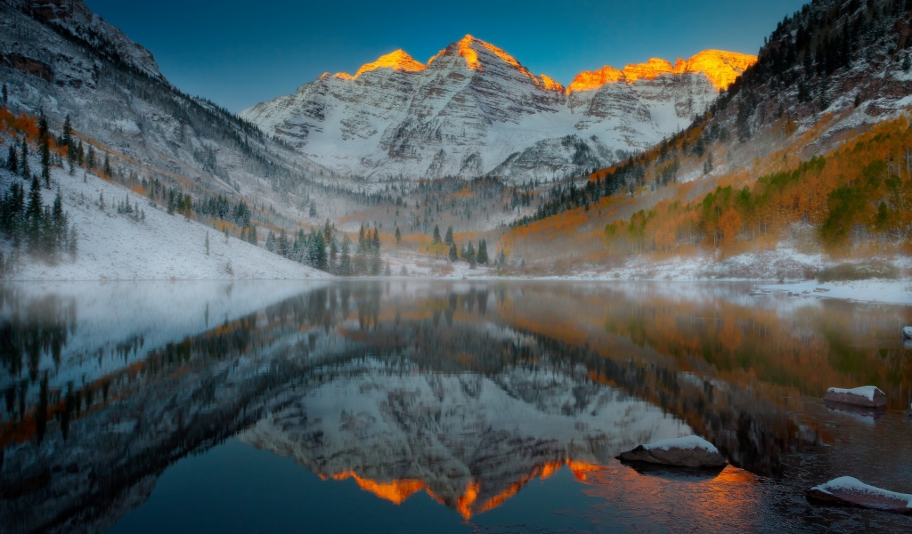 Aspen Mountain Colorado for 1024 x 600 widescreen resolution