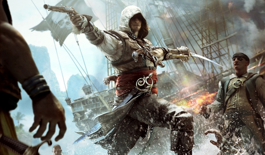 Assassin Creed 4 for 1024 x 600 widescreen resolution