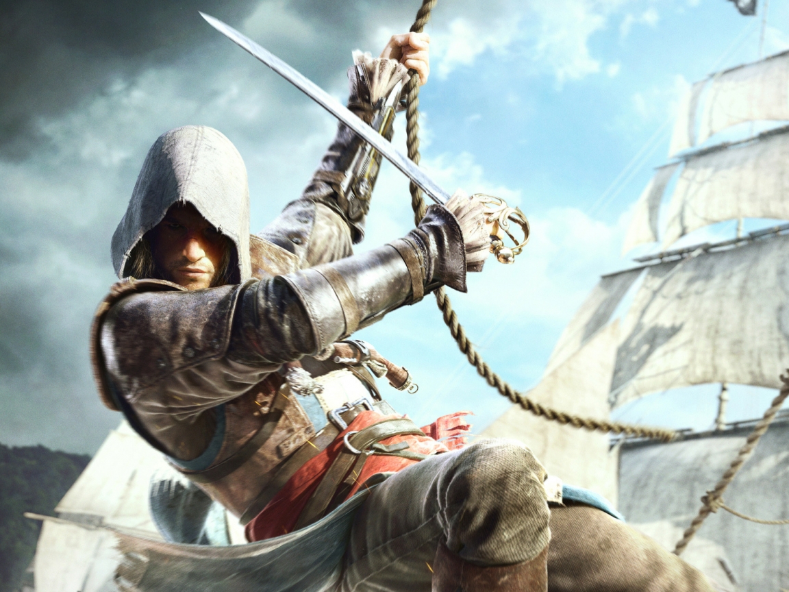 Assassin Creed 4 Black Flag for 1152 x 864 resolution