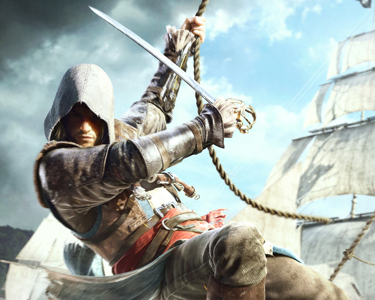 Assassin Creed 4 Black Flag for 1280 x 1024 resolution