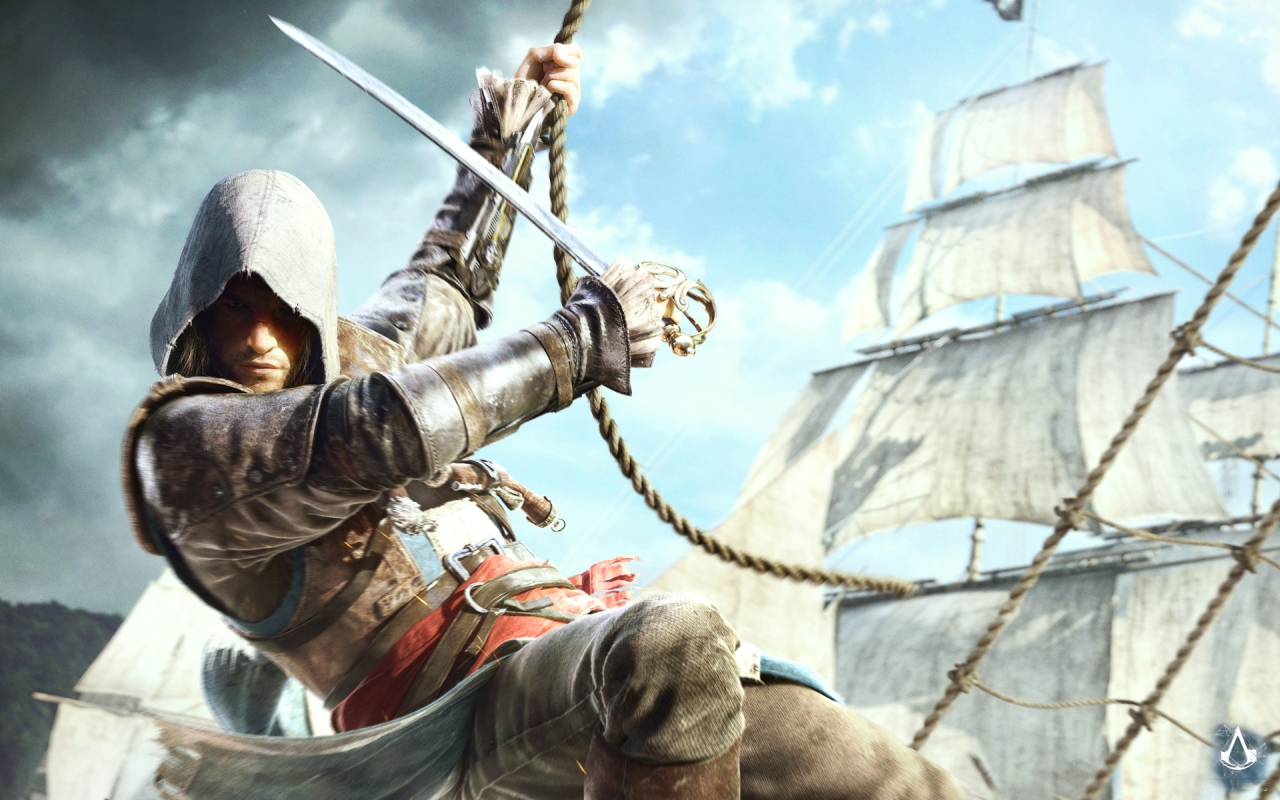 Assassin Creed 4 Black Flag for 1280 x 800 widescreen resolution