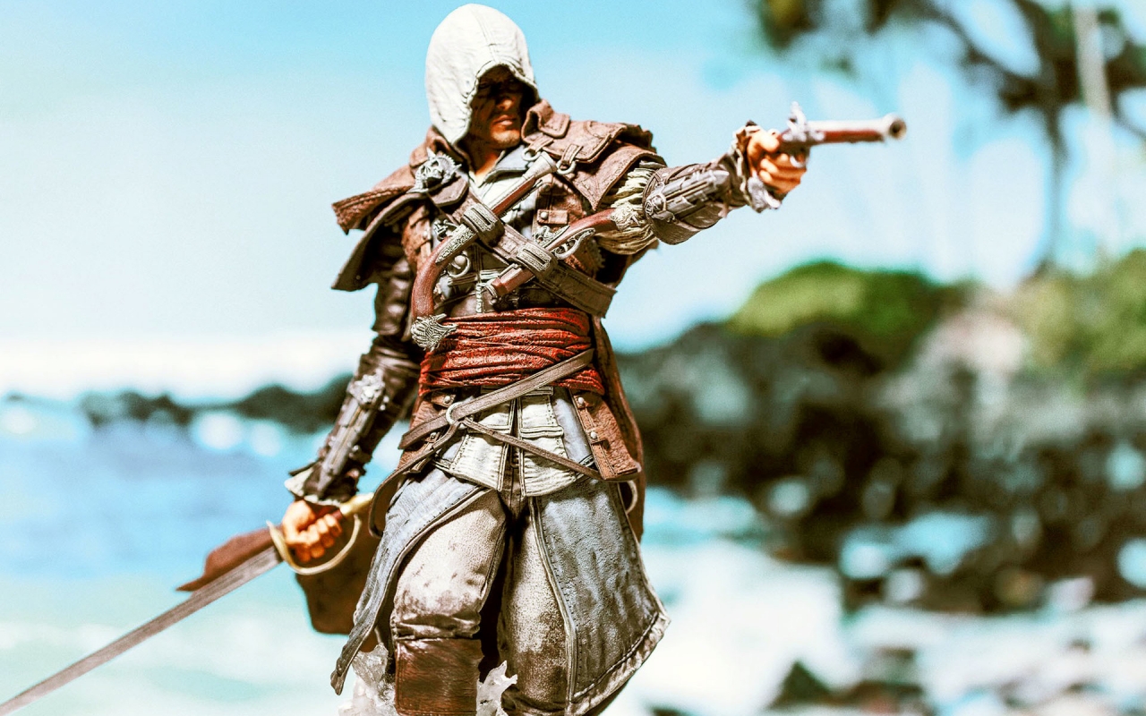 Assassin Creed Black Flag Character for 1280 x 800 widescreen resolution
