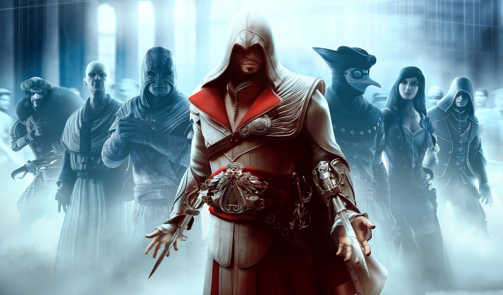 Assassin Creed Characters for 1024 x 600 widescreen resolution