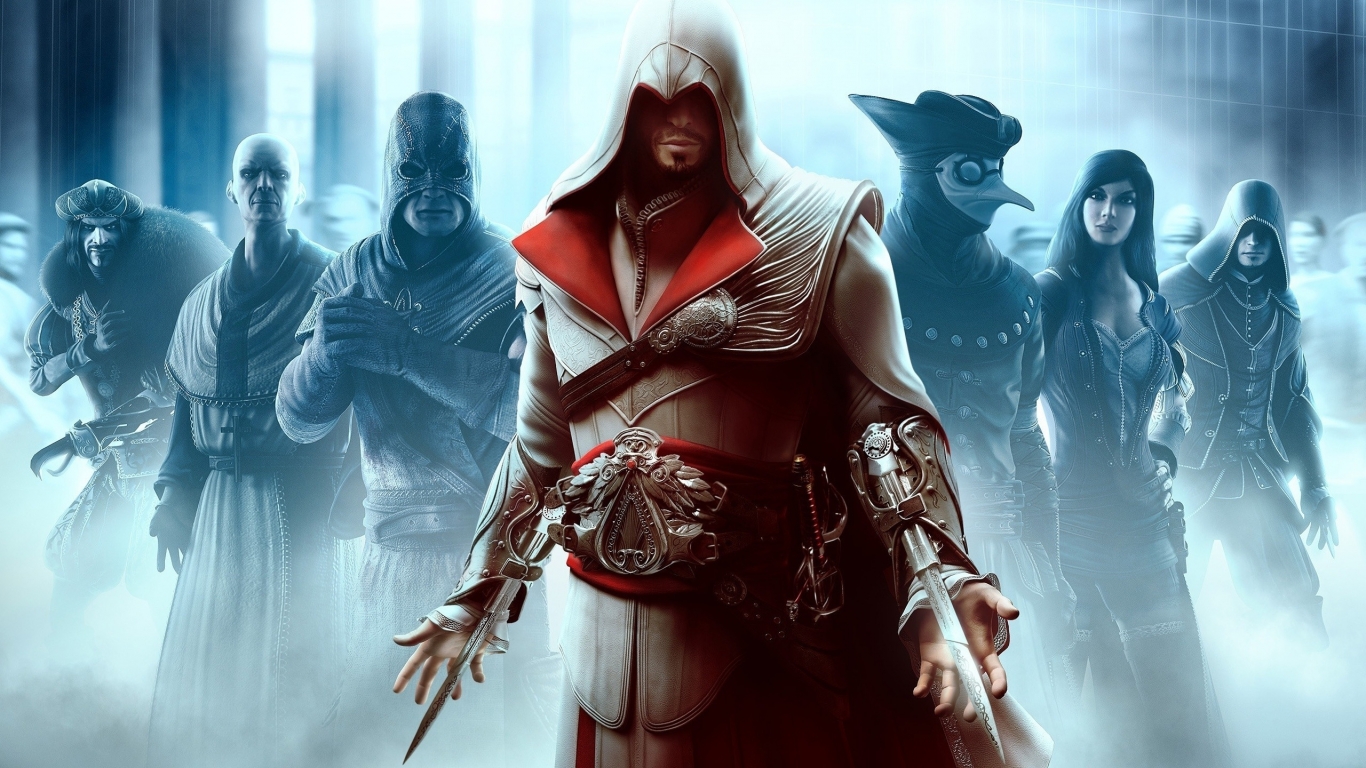 Assassin Creed Characters for 1366 x 768 HDTV resolution