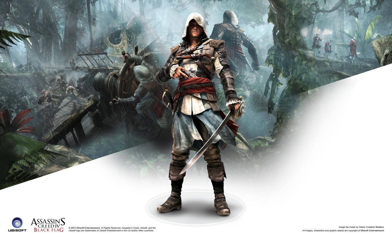 Assassins Creed 4 for 1280 x 800 widescreen resolution